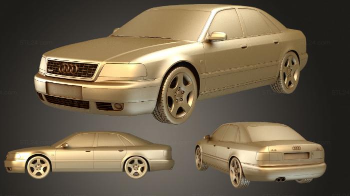 Автомобили и транспорт (Audi A8 D2 1999, CARS_0583) 3D модель для ЧПУ станка